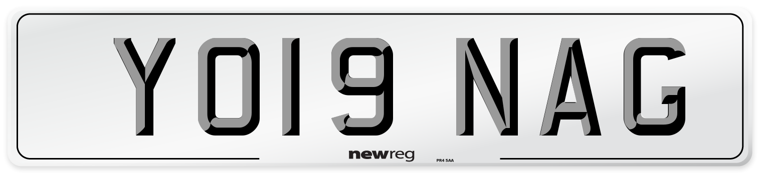 YO19 NAG Number Plate from New Reg